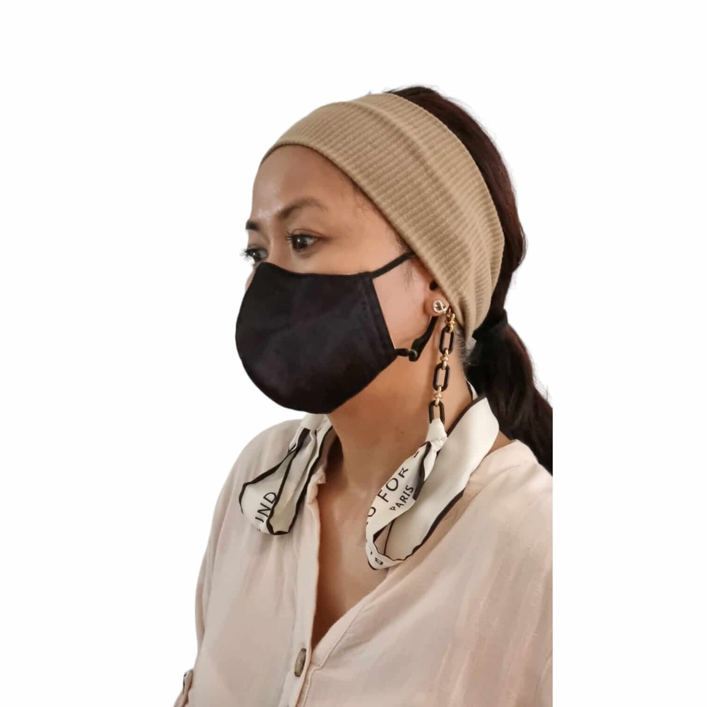 Silk Ribbon BreatheEasierMask Holder