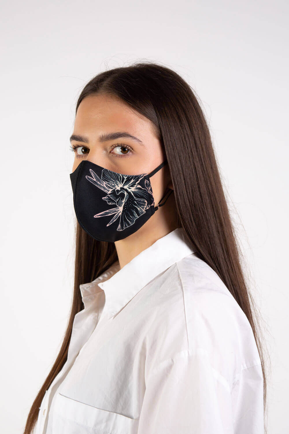 Orchid Motif Classic BreatheEasierMask Kit