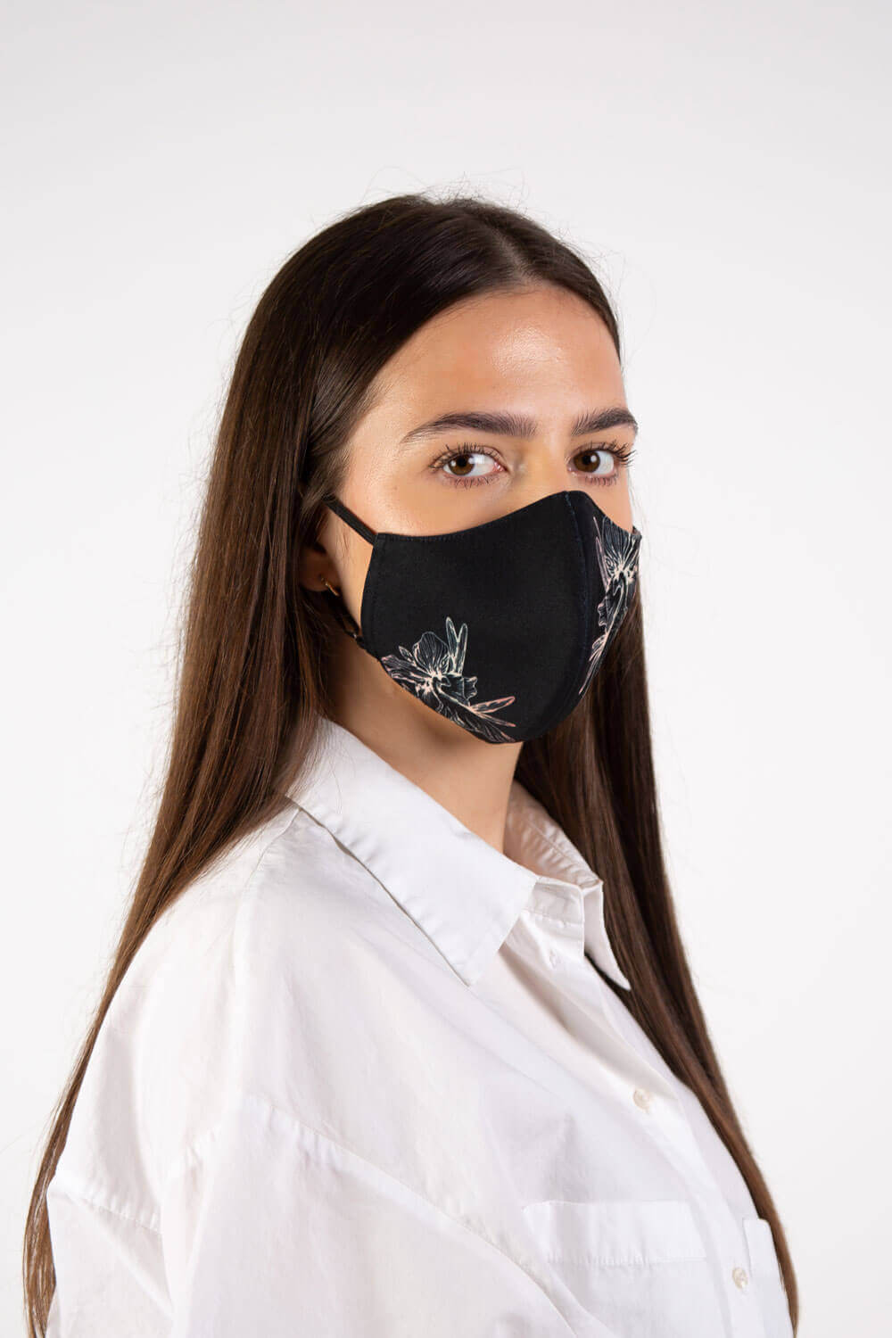 Orchid Motif Classic BreatheEasierMask Kit