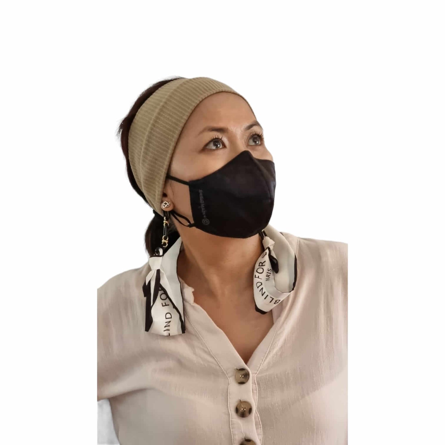 Silk Ribbon BreatheEasierMask Holder